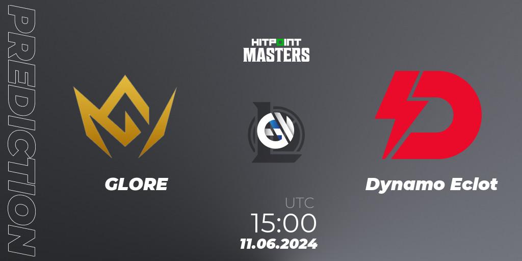 Pronóstico GLORE - Dynamo Eclot. 11.06.2024 at 15:00, LoL, Hitpoint Masters Summer 2024