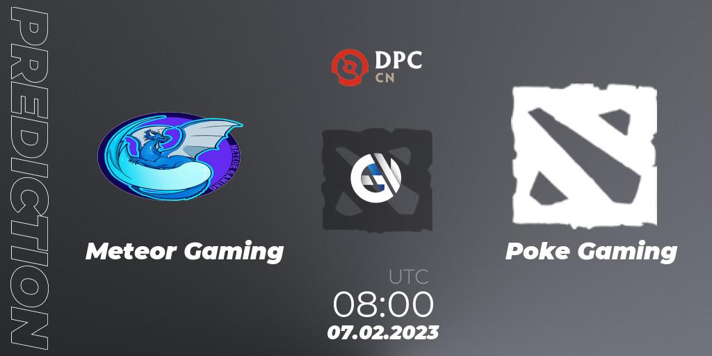 Pronóstico Meteor Gaming - Poke Gaming. 07.02.23, Dota 2, DPC 2022/2023 Winter Tour 1: CN Division II (Lower)