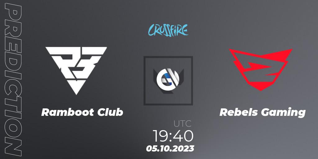 Pronóstico Ramboot Club - Rebels Gaming. 05.10.23, VALORANT, LVP - Crossfire Cup 2023: Contenders #1