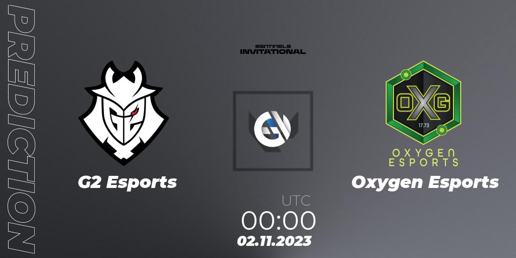 Pronóstico G2 Esports - Oxygen Esports. 02.11.2023 at 00:30, VALORANT, Sentinels Invitational