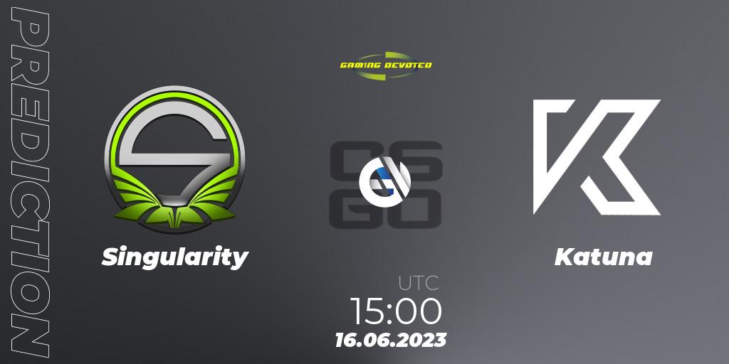 Pronóstico Singularity - Katuna. 16.06.2023 at 15:00, Counter-Strike (CS2), Gaming Devoted Become The Best: Series #2