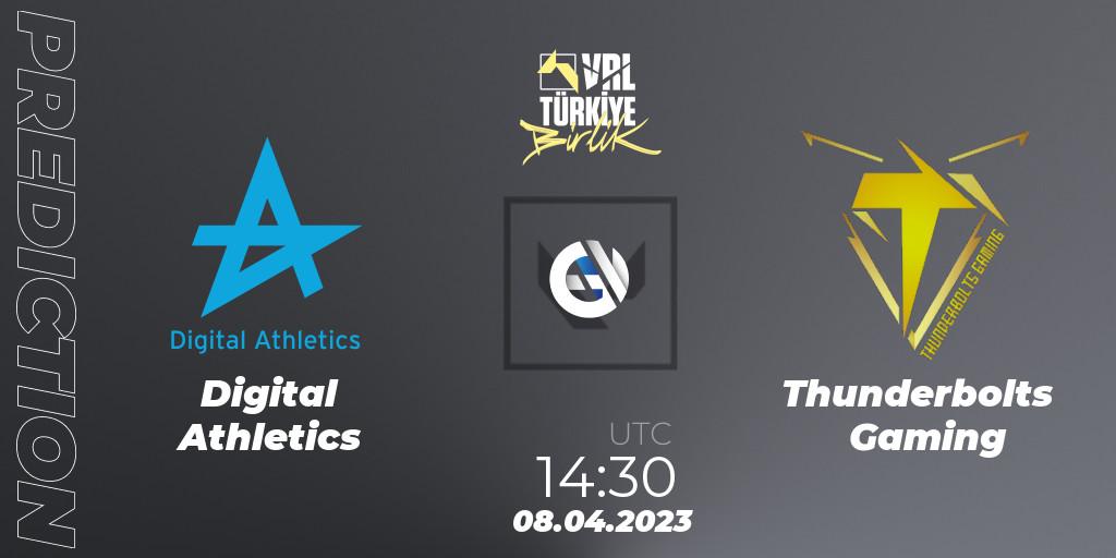 Pronóstico Digital Athletics - Thunderbolts Gaming. 08.04.23, VALORANT, VALORANT Challengers 2023: Turkey Split 2 - Regular Season