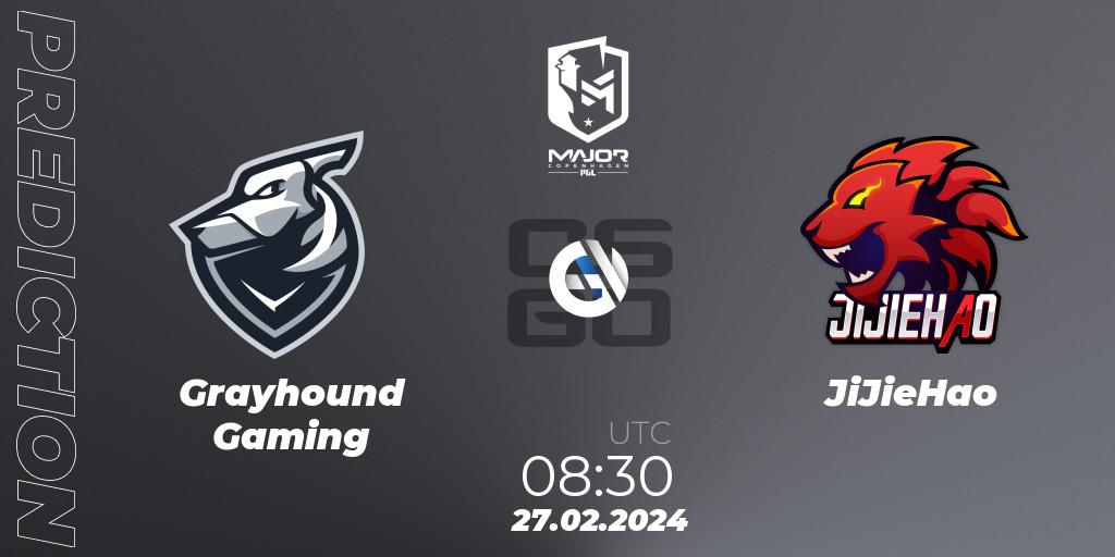 Pronóstico Grayhound Gaming - JiJieHao. 27.02.24, CS2 (CS:GO), PGL CS2 Major Copenhagen 2024 Asia RMR