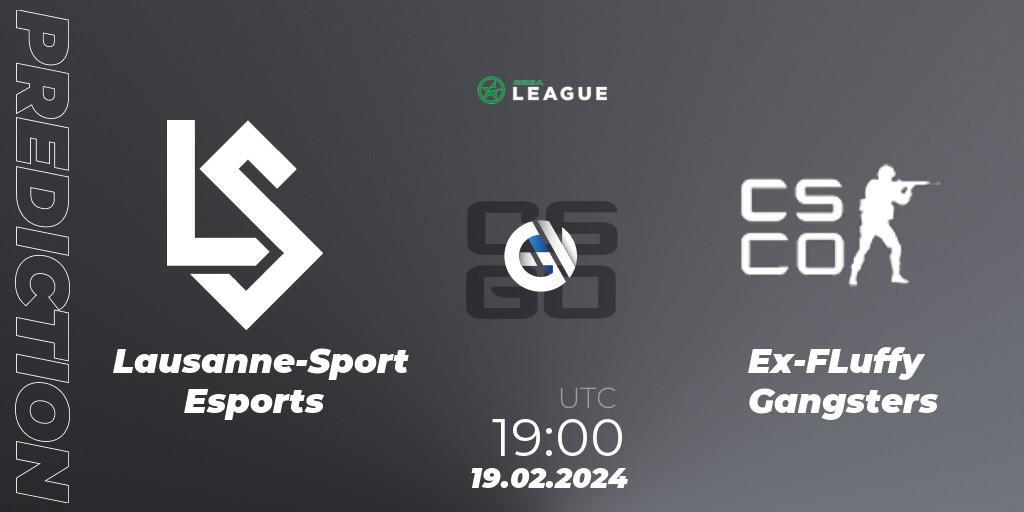 Pronóstico Lausanne-Sport Esports - Ex-FLuffy Gangsters. 19.02.24, CS2 (CS:GO), ESEA Season 48: Advanced Division - Europe
