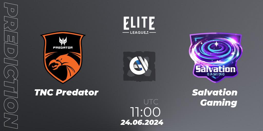Pronóstico TNC Predator - Salvation Gaming. 24.06.2024 at 11:00, Dota 2, Elite League Season 2: Southeast Asia Closed Qualifier