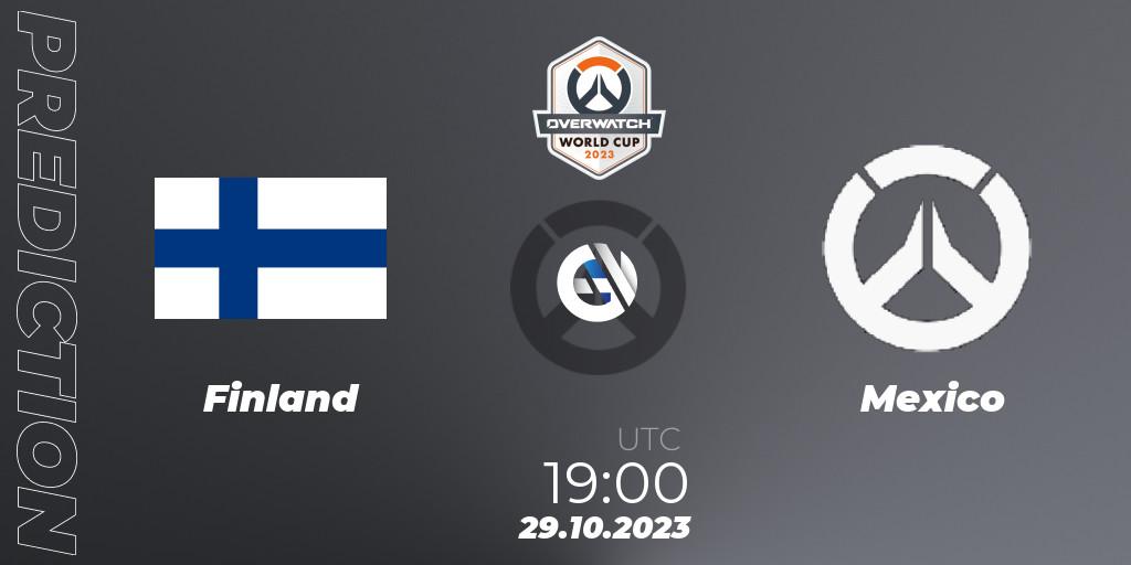 Pronóstico Finland - Mexico. 29.10.23, Overwatch, Overwatch World Cup 2023