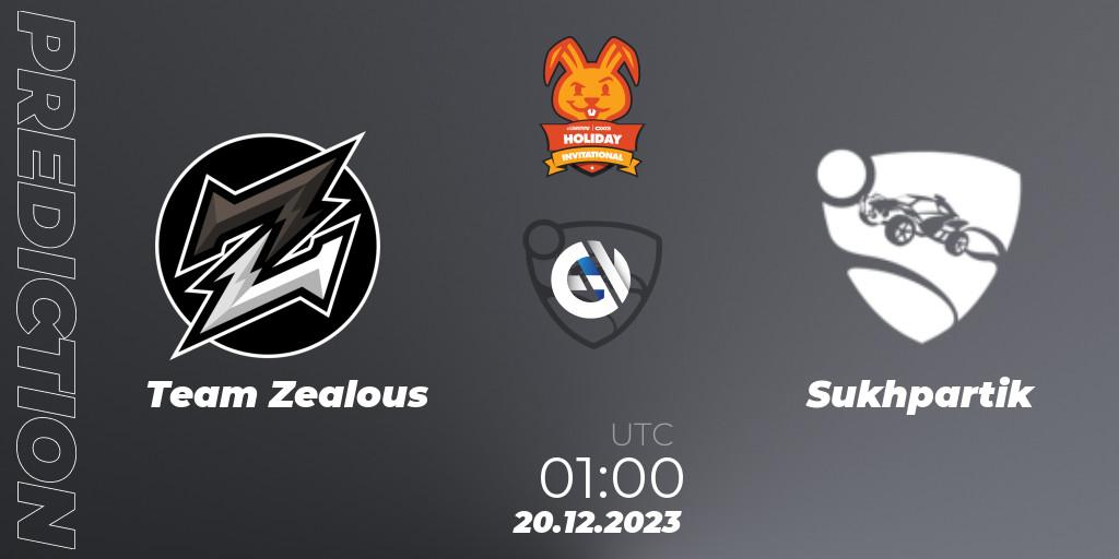 Pronóstico Team Zealous - Sukhpartik. 20.12.2023 at 01:00, Rocket League, OXG Holiday Invitational
