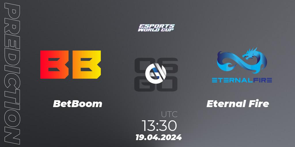 Pronóstico BetBoom - Eternal Fire. 19.04.24, CS2 (CS:GO), Esports World Cup 2024: European Closed Qualifier