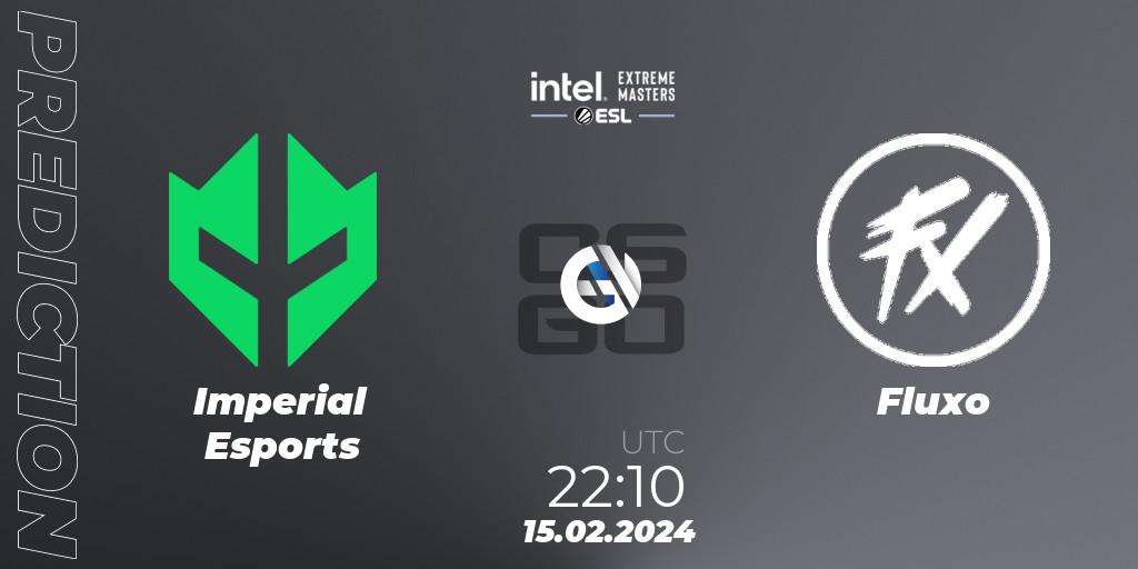 Pronóstico Imperial Esports - Fluxo. 15.02.2024 at 22:10, Counter-Strike (CS2), Intel Extreme Masters Dallas 2024: South American Open Qualifier #1