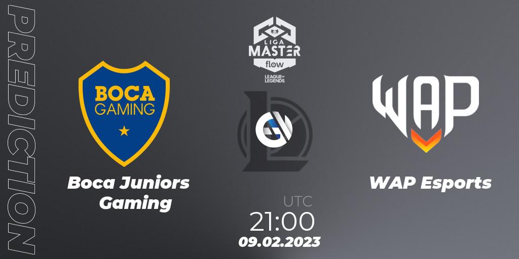 Pronóstico Boca Juniors Gaming - WAP Esports. 09.02.23, LoL, Liga Master Opening 2023 - Group Stage