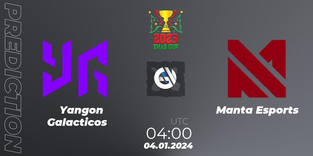 Pronóstico Yangon Galacticos - Manta Esports. 08.01.2024 at 10:16, Dota 2, Xmas Cup 2023