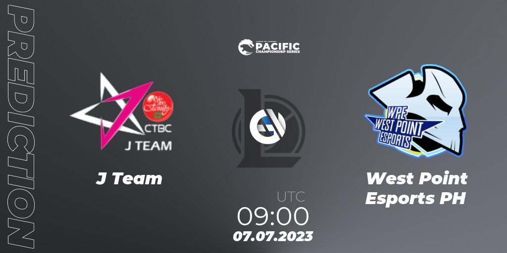 Pronóstico J Team - West Point Esports PH. 07.07.2023 at 09:00, LoL, PACIFIC Championship series Group Stage