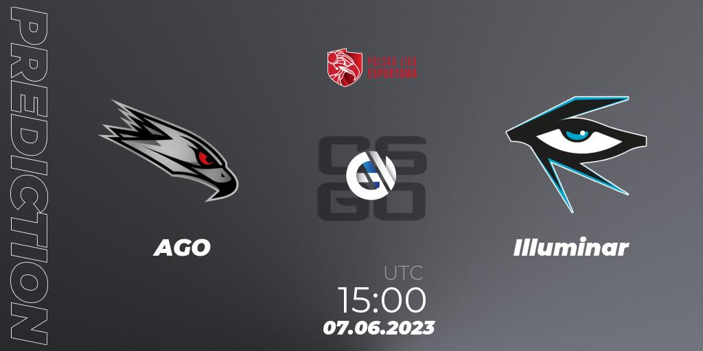 Pronóstico AGO - Illuminar. 07.06.23, CS2 (CS:GO), Polish Esports League 2023 Split 2