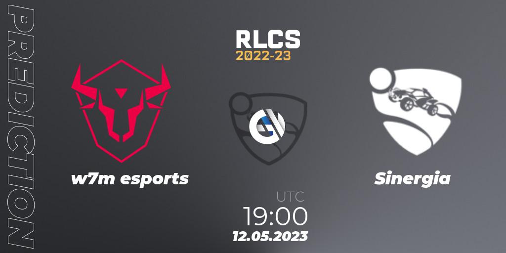 Pronóstico w7m esports - Sinergia. 12.05.2023 at 19:00, Rocket League, RLCS 2022-23 - Spring: South America Regional 1 - Spring Open