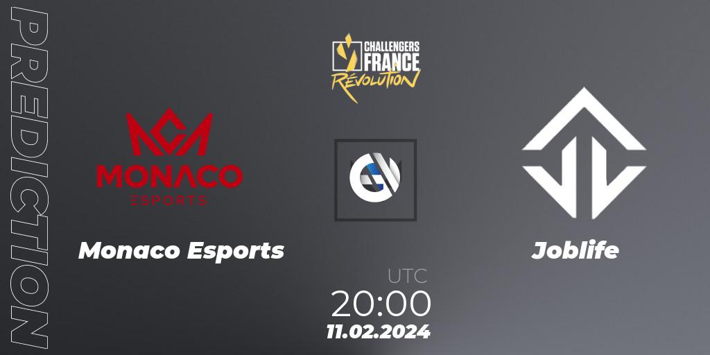 Pronóstico Monaco Esports - Joblife. 11.02.24, VALORANT, VALORANT Challengers 2024 France: Revolution Split 1