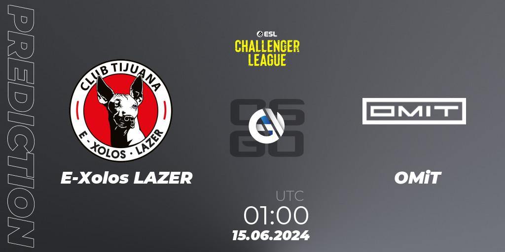 Pronóstico E-Xolos LAZER - OMiT. 17.06.2024 at 01:00, Counter-Strike (CS2), ESL Challenger League Season 47 Relegation: North America