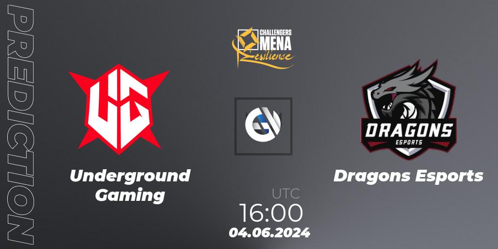 Pronóstico Underground Gaming - Dragons Esports. 12.06.2024 at 16:00, VALORANT, VALORANT Challengers 2024 MENA: Resilience Split 2 - GCC and Iraq