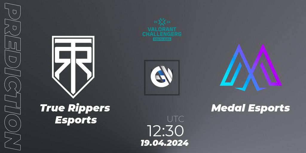 Pronóstico True Rippers Esports - Medal Esports. 19.04.24, VALORANT, VALORANT Challengers 2024 South Asia: Split 1 - Cup 2