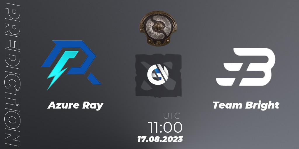Pronóstico Azure Ray - Team Bright. 17.08.2023 at 08:15, Dota 2, The International 2023 - China Qualifier