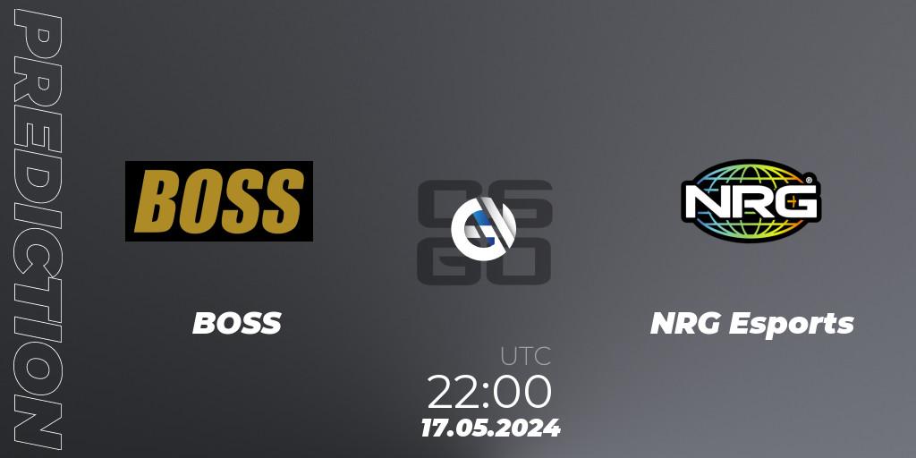 Pronóstico BOSS - NRG Esports. 17.05.2024 at 22:00, Counter-Strike (CS2), NA Revival Cup