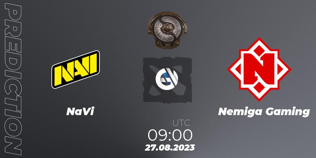 Pronóstico NaVi - Nemiga Gaming. 22.08.2023 at 08:56, Dota 2, The International 2023 - Eastern Europe Qualifier