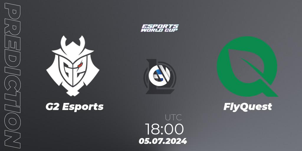 Pronóstico G2 Esports - FlyQuest. 05.07.2024 at 18:00, LoL, Esports World Cup 2024