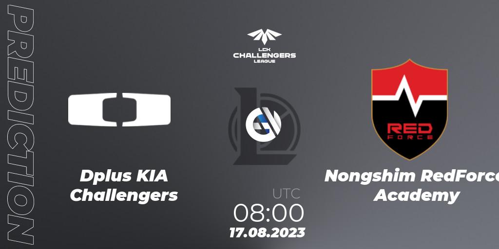 Pronóstico Dplus KIA Challengers - Nongshim RedForce Academy. 17.08.2023 at 08:00, LoL, LCK Challengers League 2023 Summer - Playoffs