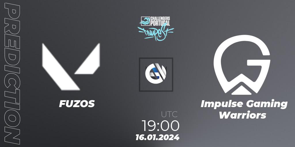 Pronóstico FUZOS - Impulse Gaming Warriors. 16.01.2024 at 19:00, VALORANT, VALORANT Challengers 2024 Portugal: Tempest Split 1