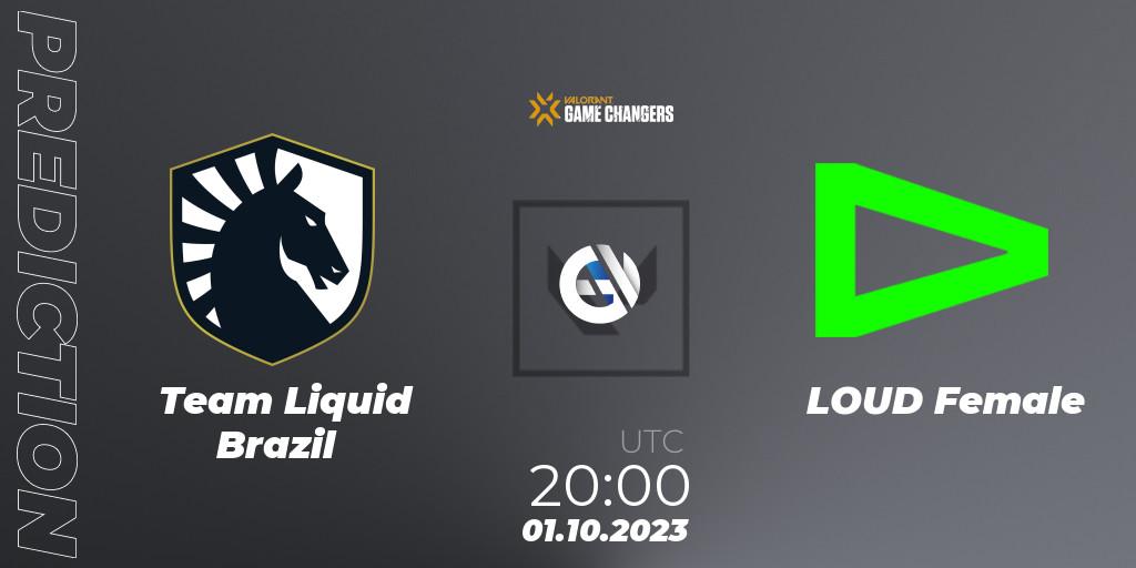 Pronóstico Team Liquid Brazil - LOUD Female. 01.10.23, VALORANT, VCT 2023: Game Changers Brazil Series 2
