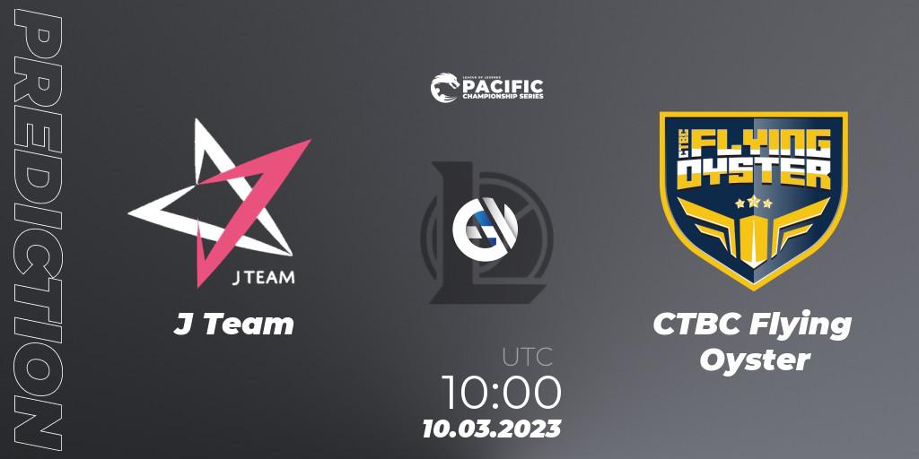 Pronóstico J Team - CTBC Flying Oyster. 10.03.23, LoL, PCS Spring 2023 - Group Stage