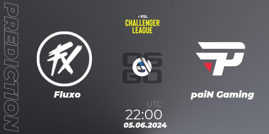 Pronóstico Fluxo - paiN Gaming. 05.06.2024 at 22:10, Counter-Strike (CS2), ESL Challenger League Season 47: South America