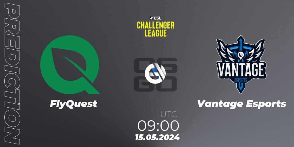 Pronóstico FlyQuest - Vantage Esports. 15.05.2024 at 09:00, Counter-Strike (CS2), ESL Challenger League Season 47: Oceania