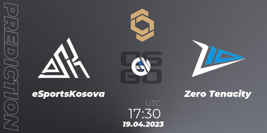 Pronóstico eSportsKosova - Zero Tenacity. 19.04.2023 at 17:30, Counter-Strike (CS2), CCT South Europe Series #4: Closed Qualifier