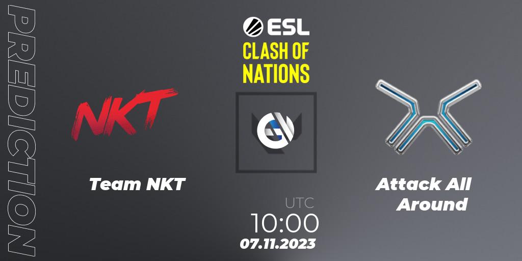 Pronóstico Team NKT - Attack All Around. 07.11.2023 at 10:00, VALORANT, ESL Clash of Nations 2023 - Thailand Closed Qualifier