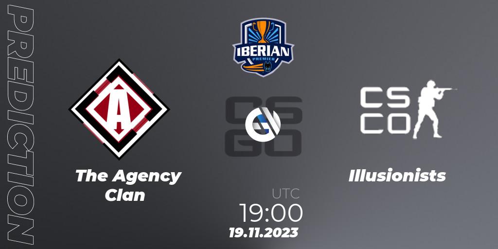 Pronóstico The Agency Clan - Illusionists. 19.11.2023 at 19:00, Counter-Strike (CS2), Dogmination Iberian Premier 2023: Online Stage