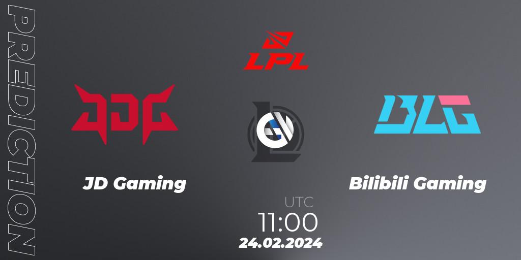 Pronóstico JD Gaming - Bilibili Gaming. 24.02.24, LoL, LPL Spring 2024 - Group Stage