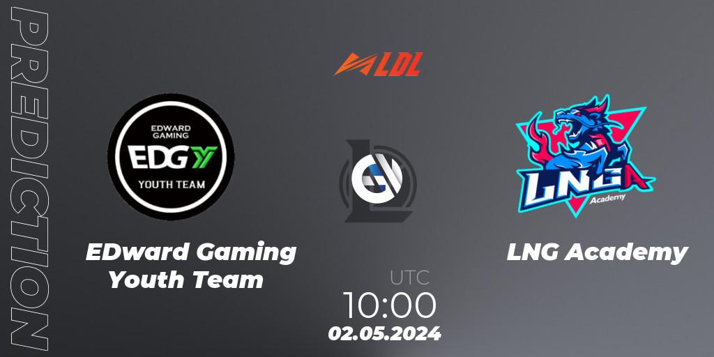 Pronóstico EDward Gaming Youth Team - LNG Academy. 02.05.24, LoL, LDL 2024 - Stage 2