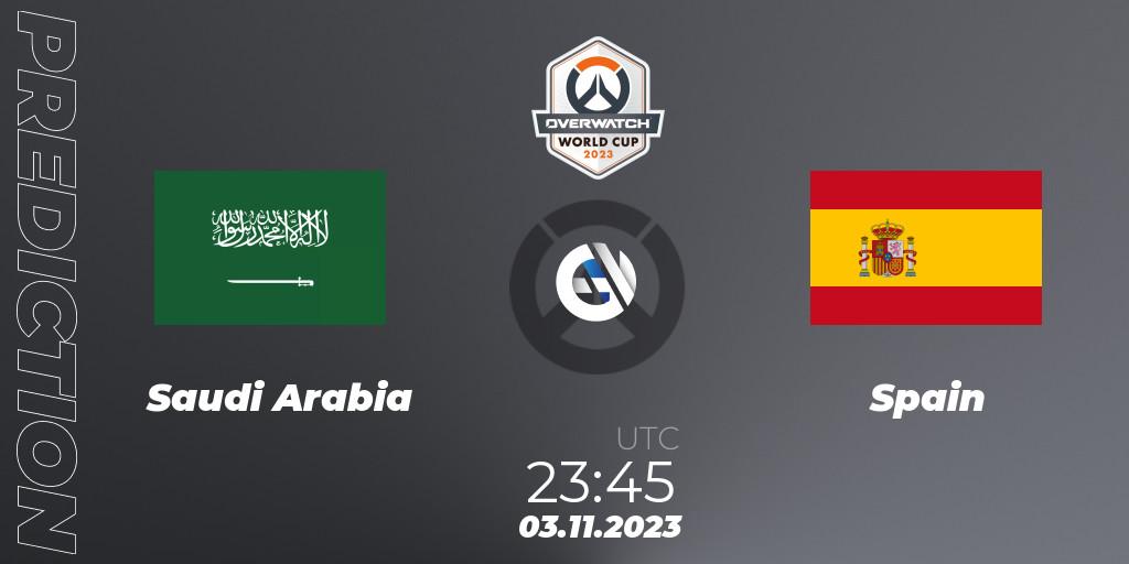 Pronóstico Saudi Arabia - Spain. 03.11.2023 at 23:45, Overwatch, Overwatch World Cup 2023