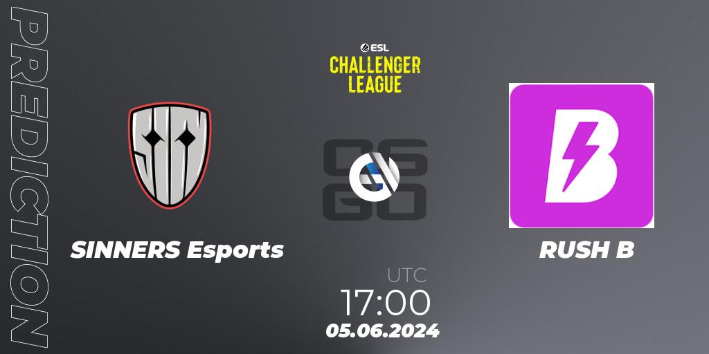 Pronóstico SINNERS Esports - RUSH B. 05.06.2024 at 17:00, Counter-Strike (CS2), ESL Challenger League Season 47: Europe