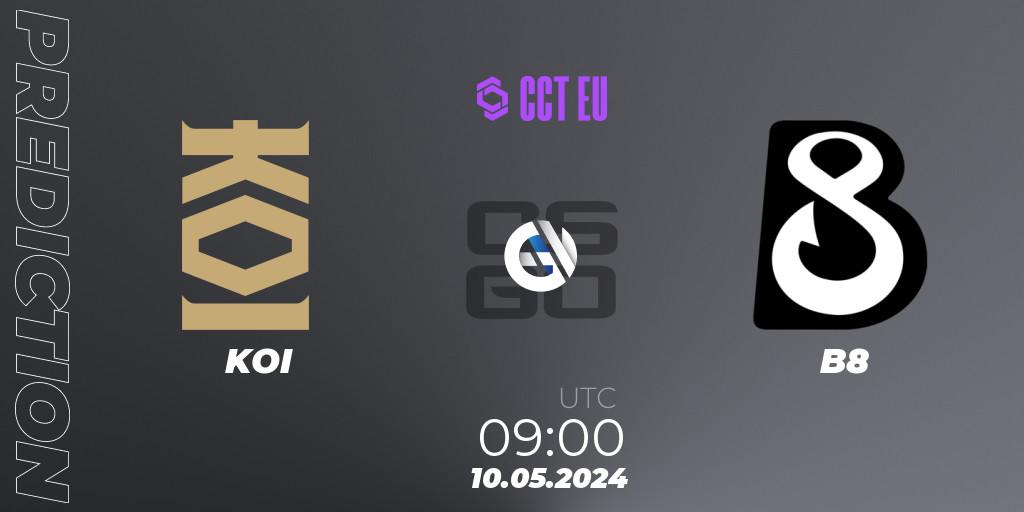 Pronóstico KOI - B8. 09.05.2024 at 09:00, Counter-Strike (CS2), CCT Season 2 Europe Series 2 