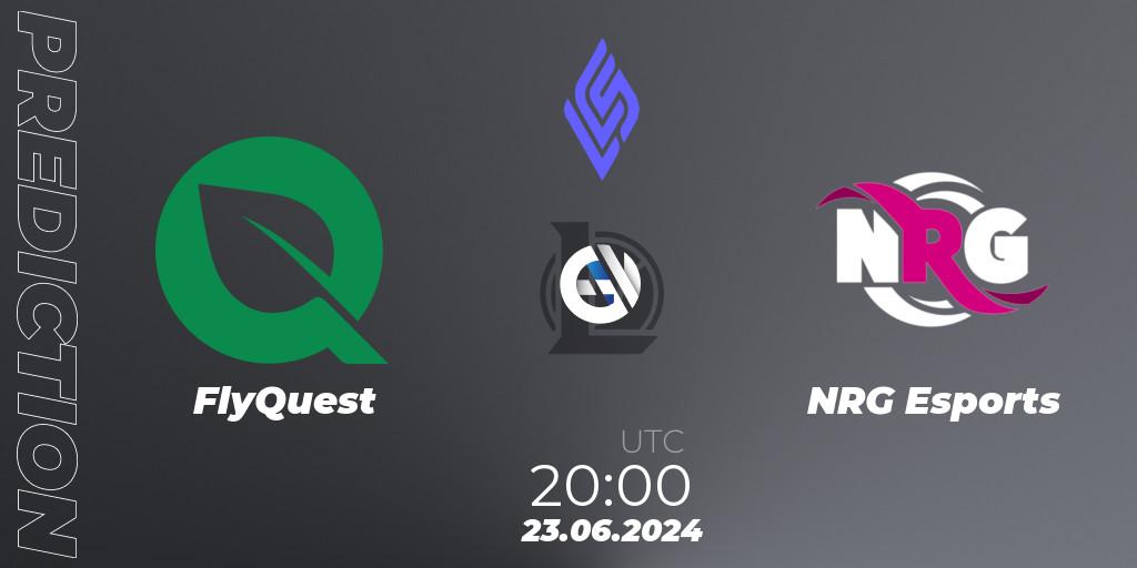 Pronóstico FlyQuest - NRG Esports. 23.06.2024 at 20:00, LoL, LCS Summer 2024 - Group Stage