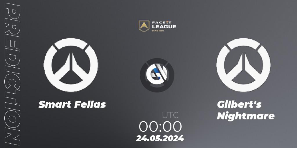 Pronóstico Smart Fellas - Gilbert's Nightmare. 24.05.2024 at 00:00, Overwatch, FACEIT League Season 1 - NA Master Road to EWC