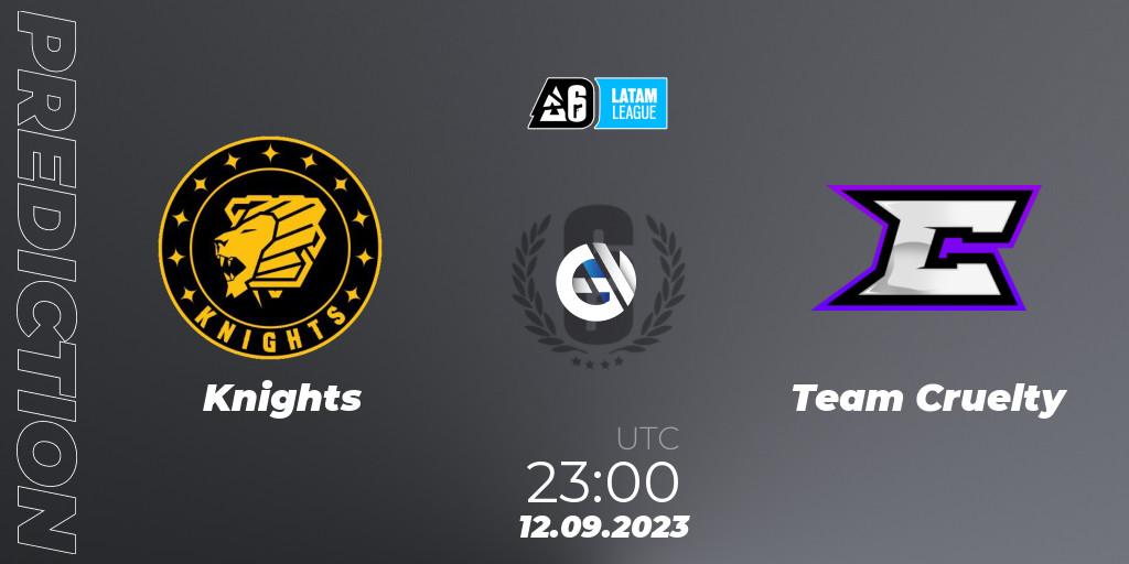 Pronóstico Knights - Team Cruelty. 12.09.2023 at 23:00, Rainbow Six, LATAM League 2023 - Stage 2