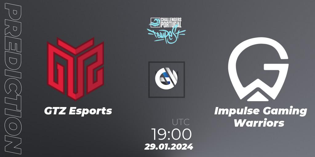 Pronóstico GTZ Esports - Impulse Gaming Warriors. 29.01.2024 at 19:00, VALORANT, VALORANT Challengers 2024 Portugal: Tempest Split 1