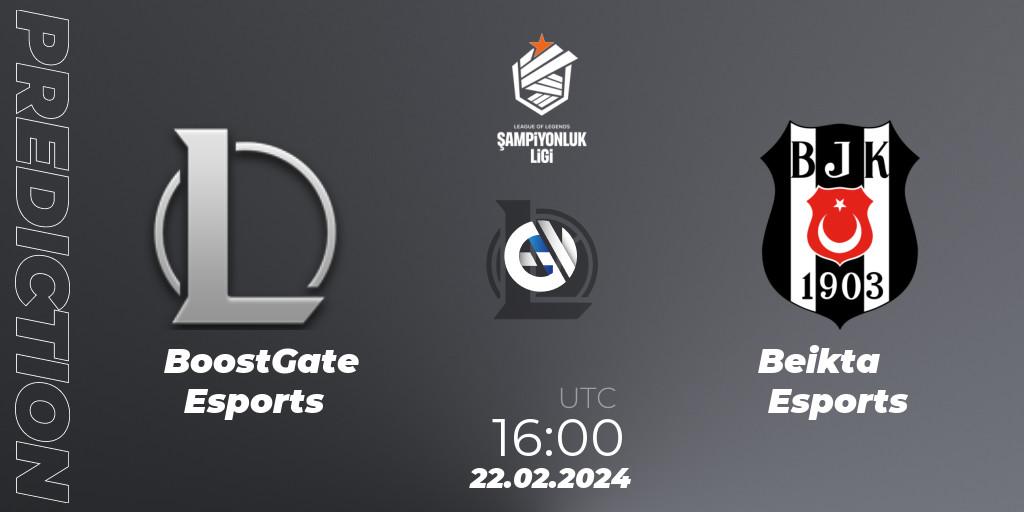 Pronóstico BoostGate Esports - Beşiktaş Esports. 22.02.2024 at 16:00, LoL, TCL Winter 2024