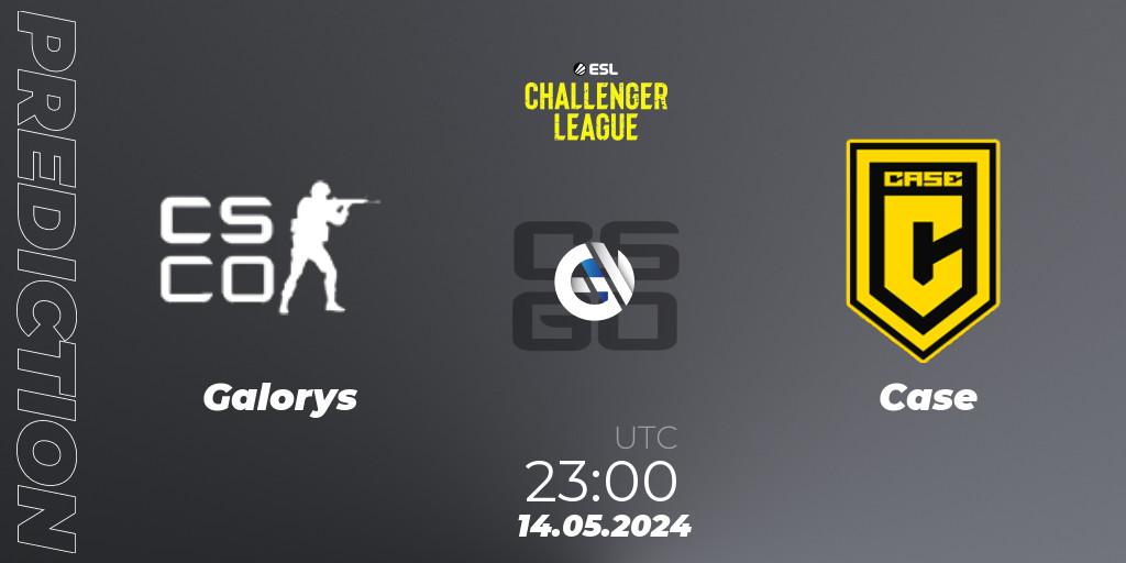 Pronóstico Galorys - Case. 14.05.2024 at 23:15, Counter-Strike (CS2), ESL Challenger League Season 47: South America