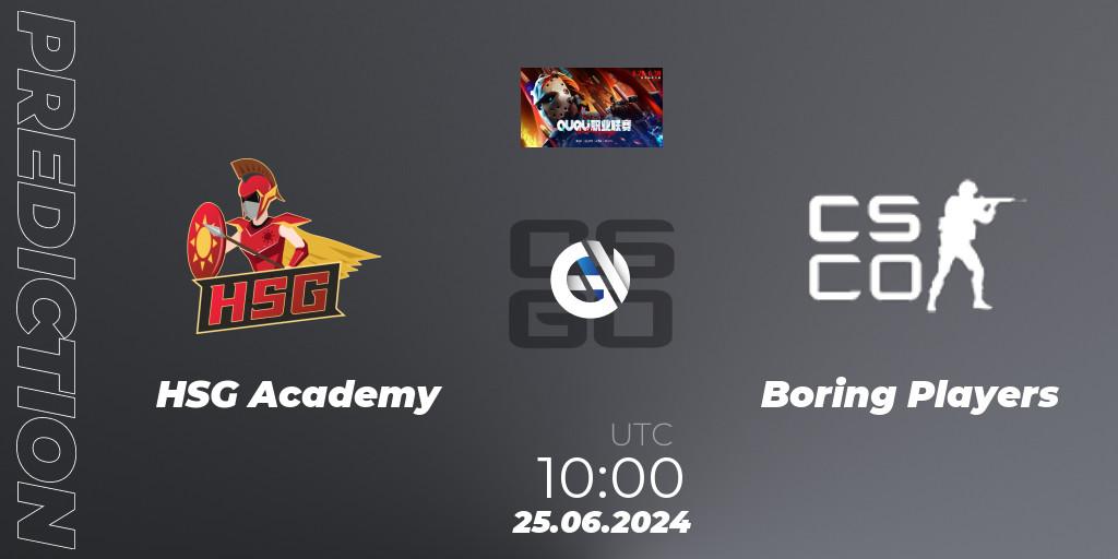 Pronóstico HSG Academy - Boring Players. 25.06.2024 at 10:00, Counter-Strike (CS2), QU Pro League