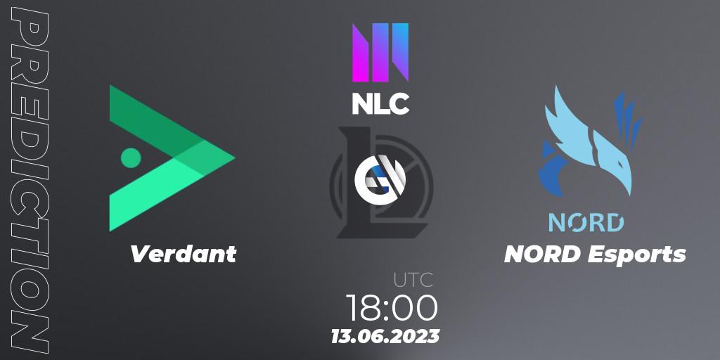 Pronóstico Verdant - NORD Esports. 13.06.23, LoL, NLC Summer 2023 - Group Stage