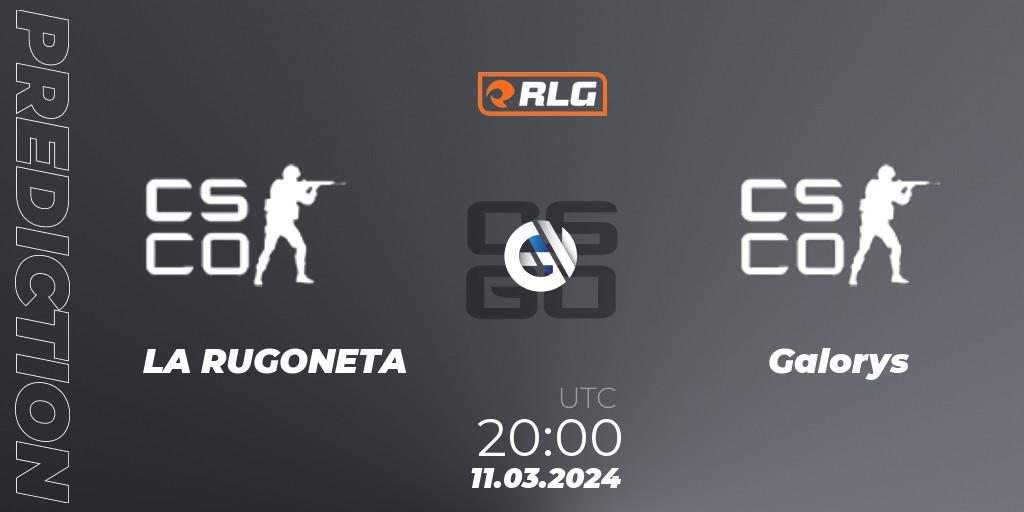 Pronóstico LA RUGONETA - Galorys. 11.03.2024 at 20:00, Counter-Strike (CS2), RES Latin American Series #2