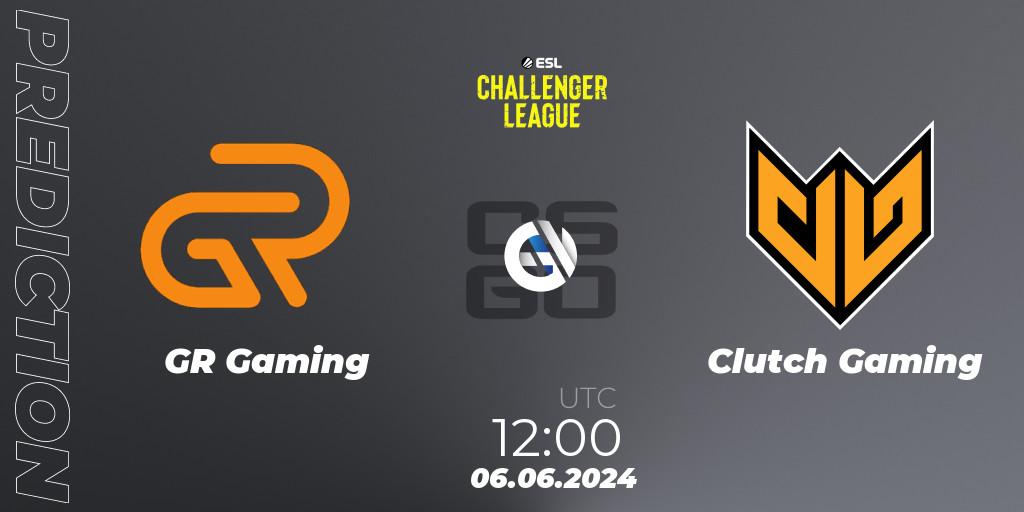 Pronóstico GR Gaming - Clutch Gaming. 06.06.2024 at 12:00, Counter-Strike (CS2), ESL Challenger League Season 47: Asia